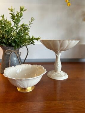 Lenox Candy dishes 24k gold trim Vintage discontinued bone China
server pieces